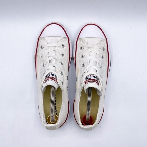 Converse All Star Chuck Taylor Youth Size 3 White Casual Comfort Walking Shoes - Picture 9 of 10